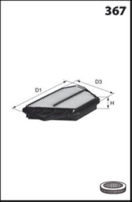 Filtre à air MECAFILTER ELP9234