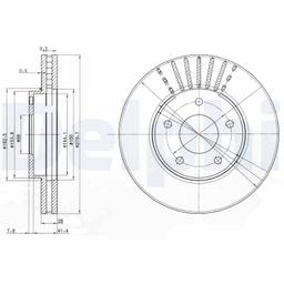 Disque de frein DELPHI BG3816