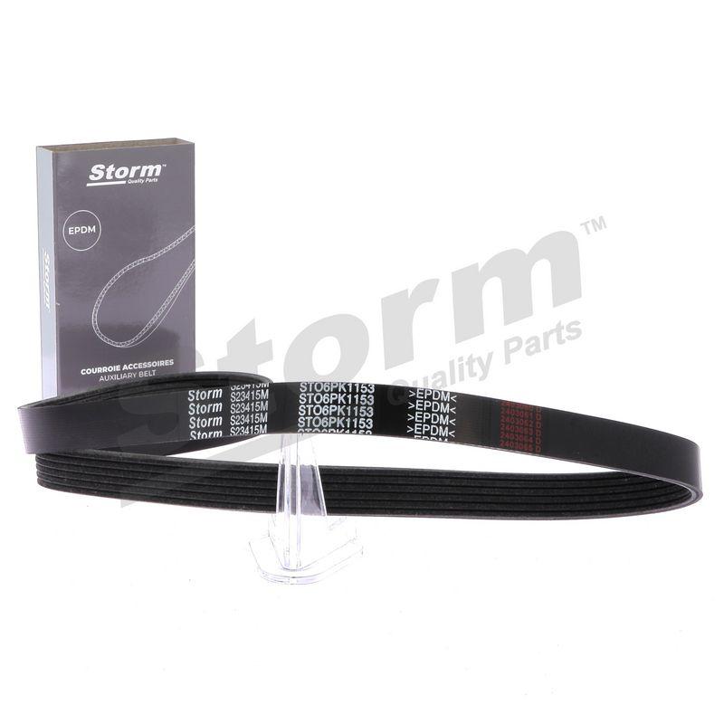 Courroie trapézoïdale à nervures STORM QUALITY PARTS STO6PK1153