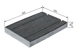 Filtre, air de l'habitacle BOSCH 1987435628