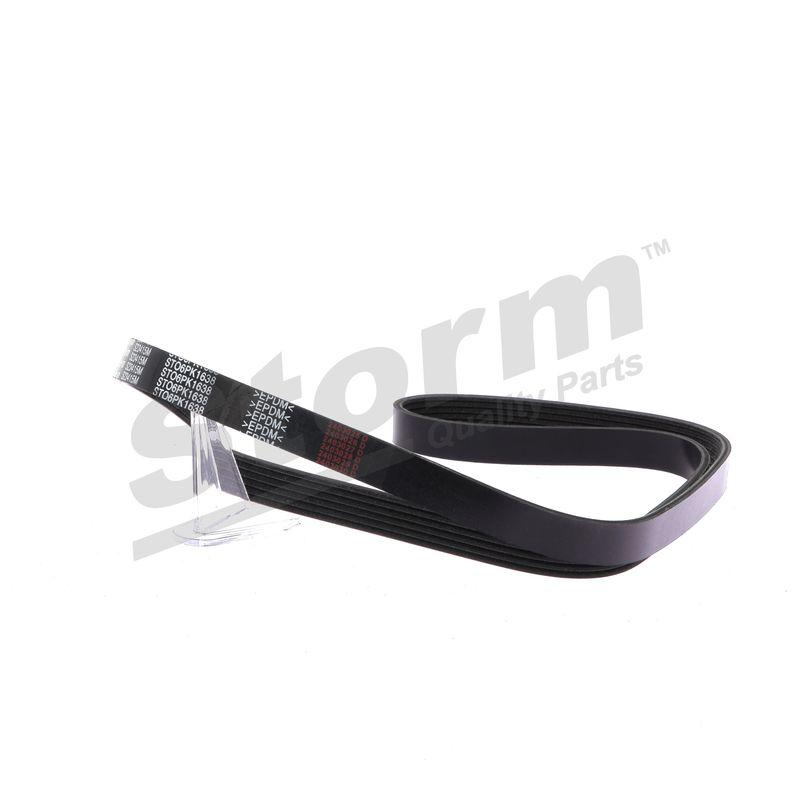 Courroie trapézoïdale à nervures STORM QUALITY PARTS STO6PK1638