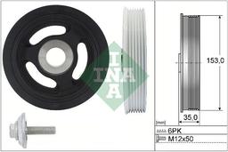 Kit de poulies, vilebrequin Schaeffler INA 544 0104 20