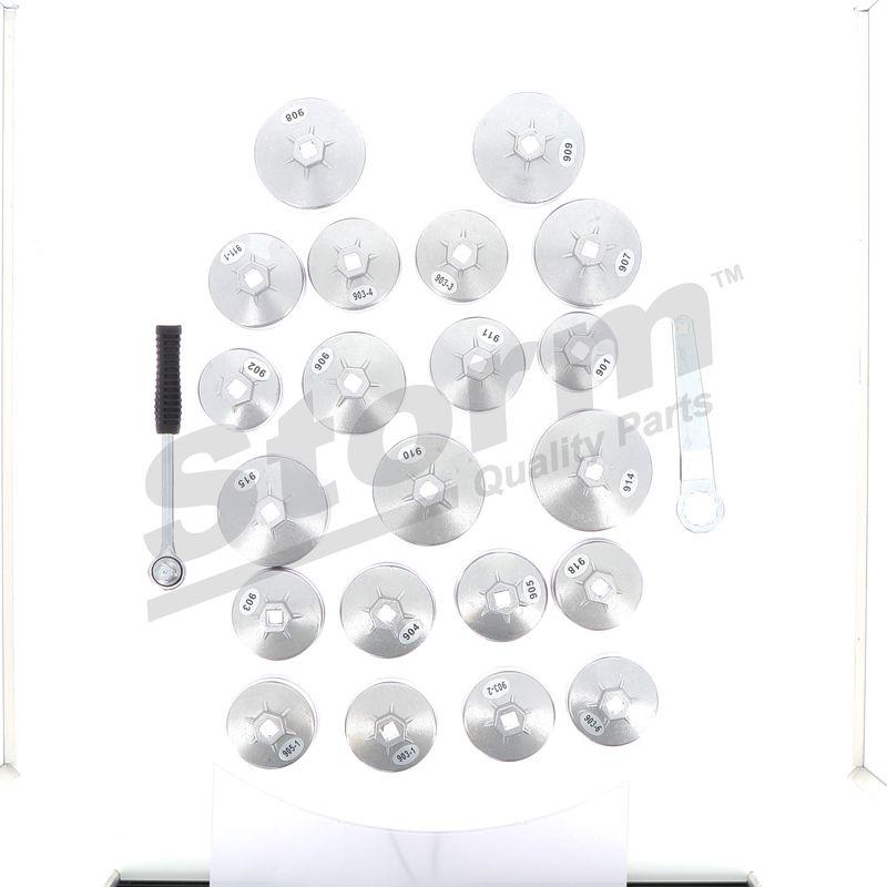 Kit clé coiffe pour filtre à huile STORM QUALITY PARTS 555509