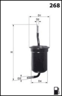 Filtre à carburant MECAFILTER ELE6032