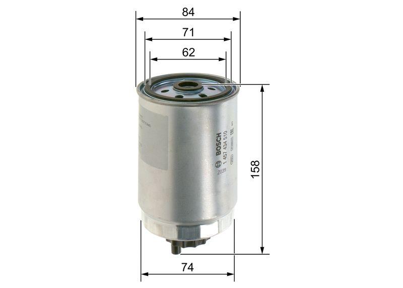 Filtre à carburant BOSCH 1 457 434 510