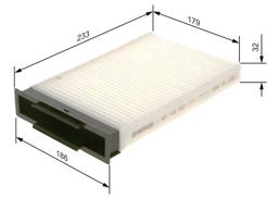 Filtre, air de l'habitacle BOSCH 1 987 432 093