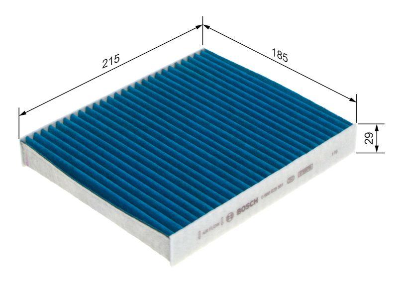 Filtre, air de l'habitacle BOSCH 0986628581