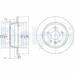 Disque de frein DELPHI BG3241