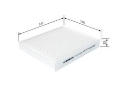 Filtre, air de l'habitacle BOSCH 1 987 432 539