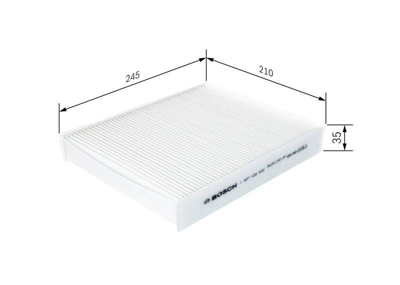 Filtre, air de l'habitacle BOSCH 1 987 432 539