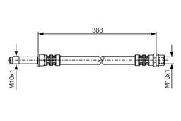 Flexible de frein BOSCH 1 987 476 300