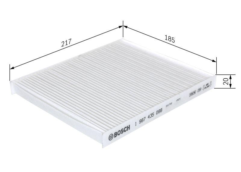 Filtre, air de l'habitacle BOSCH 1987435088