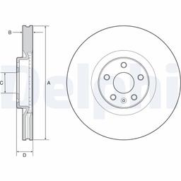 Disque de frein DELPHI BG9231C