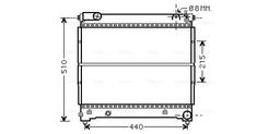 Radiateur, refroidissement du moteur AVA QUALITY COOLING SZA2074