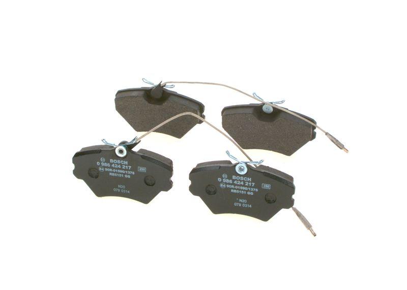 Kit de plaquettes de frein, frein à disque BOSCH 0 986 424 217