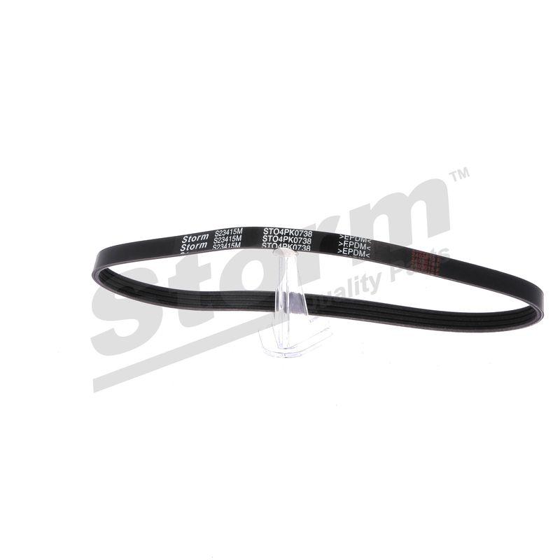 Courroie trapézoïdale à nervures STORM QUALITY PARTS STO4PK0738