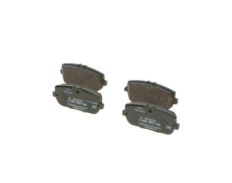 Kit de plaquettes de frein, frein à disque BOSCH 0 986 494 190