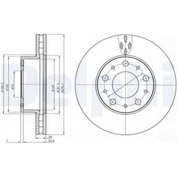 Disque de frein DELPHI BG4059