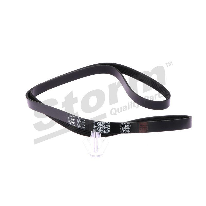 Courroie trapézoïdale à nervures STORM QUALITY PARTS STO6PK1750