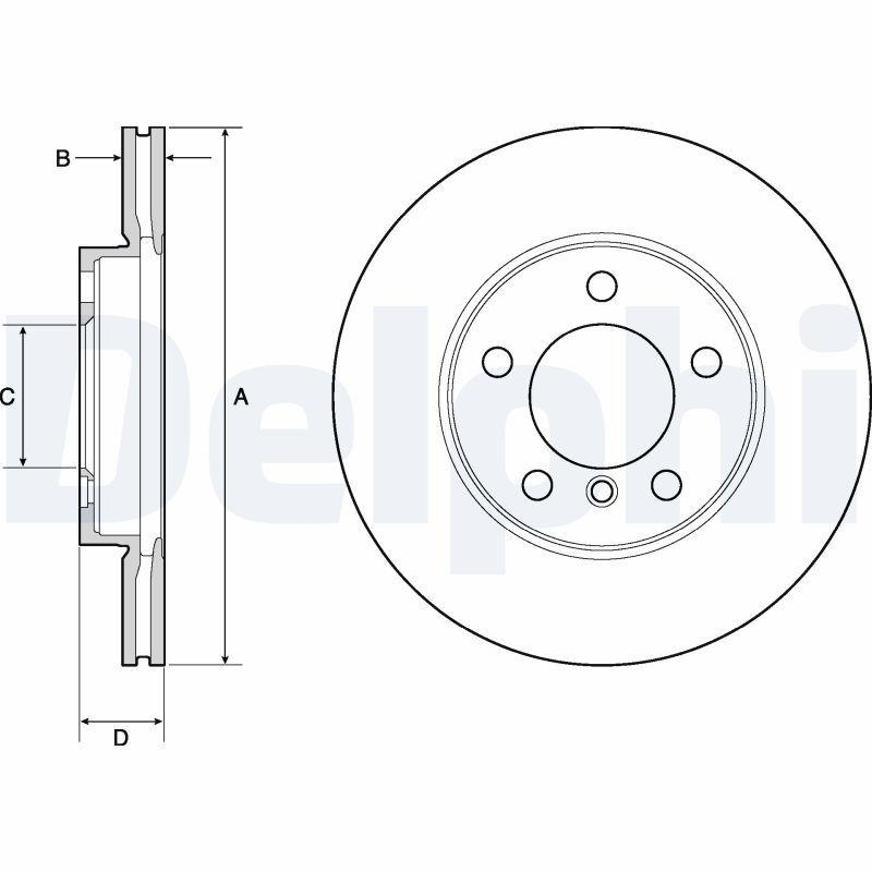Disque de frein DELPHI BG4668C