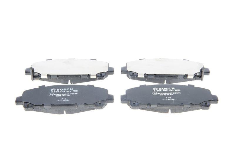 Kit de plaquettes de frein, frein à disque BOSCH 0 986 494 382