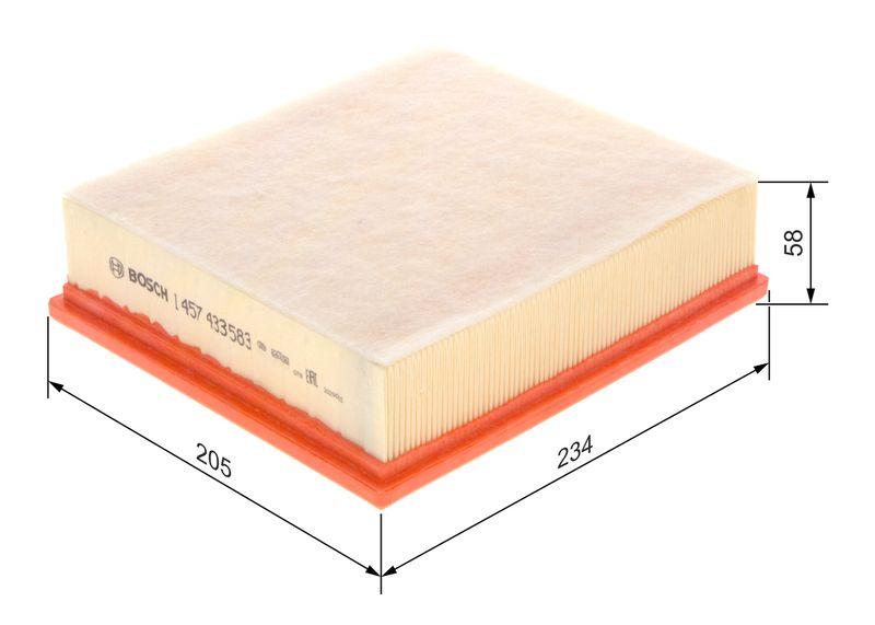 Filtre à air BOSCH 1 457 433 583