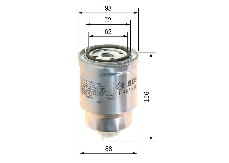 Filtre à carburant BOSCH 1 457 434 439