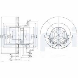 Disque de frein DELPHI BG9722