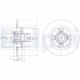 Disque de frein DELPHI BG9029RS