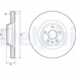 Disque de frein DELPHI BG9955