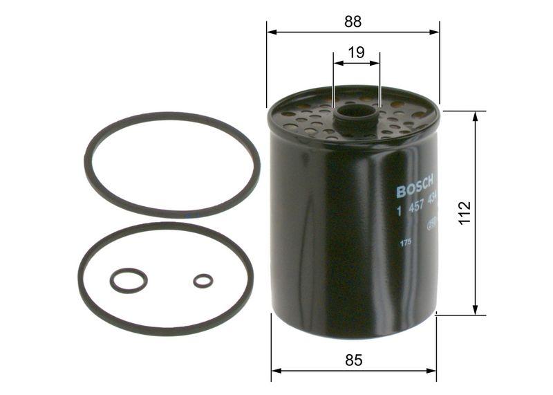 Filtre à carburant BOSCH 1457434200