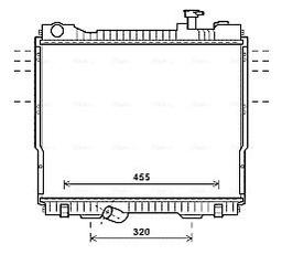 Radiateur, refroidissement du moteur AVA QUALITY COOLING DN2418