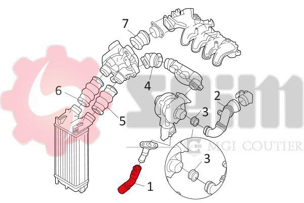 Gaine de suralimentation SEIM 981119