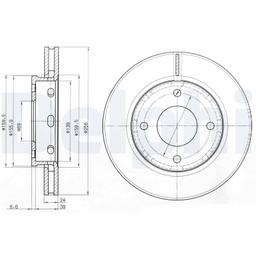 Disque de frein DELPHI BG3987