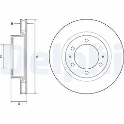 Disque de frein DELPHI BG4925C