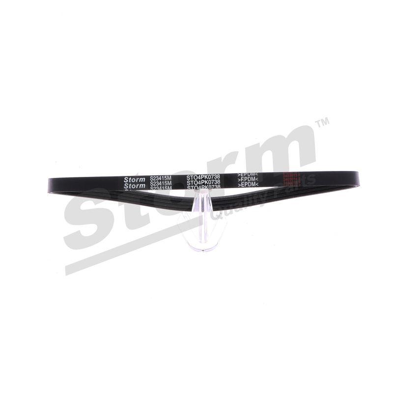 Courroie trapézoïdale à nervures STORM QUALITY PARTS STO4PK0738