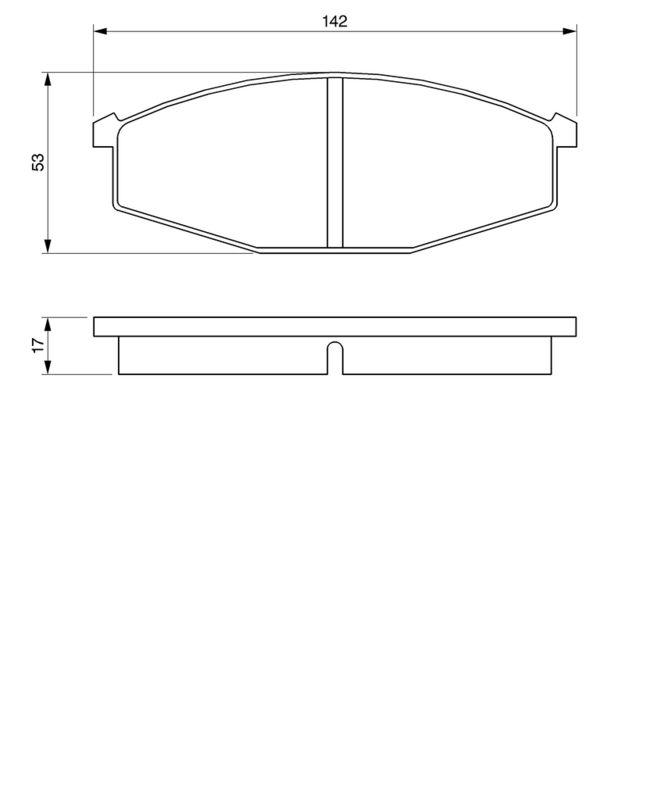 Kit de plaquettes de frein, frein à disque BOSCH 0986468630