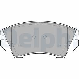 Kit de plaquettes de frein, frein à disque DELPHI LP2081