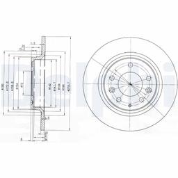 Disque de frein DELPHI BG3875C
