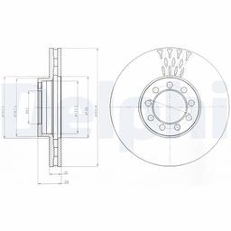 Disque de frein DELPHI BG9062
