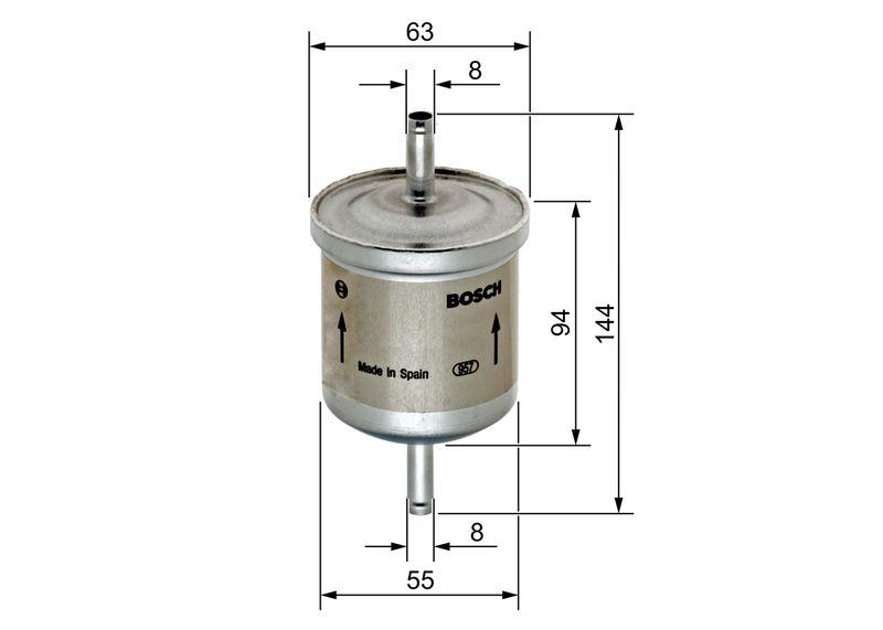 Filtre à carburant BOSCH 0 450 905 280