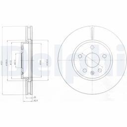 Disque de frein DELPHI BG4189C