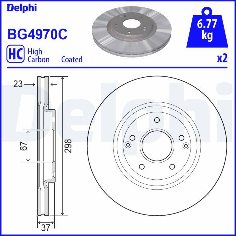 Disque de frein DELPHI BG4970C