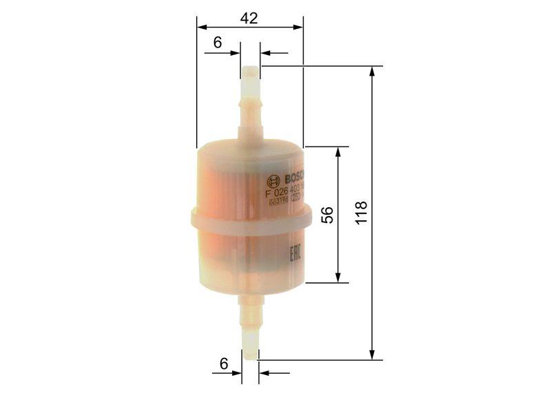 Filtre à carburant BOSCH F 026 403 169