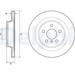 Disque de frein DELPHI BG4778C