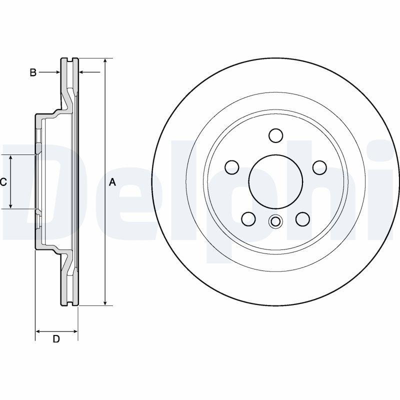 Disque de frein DELPHI BG4778C