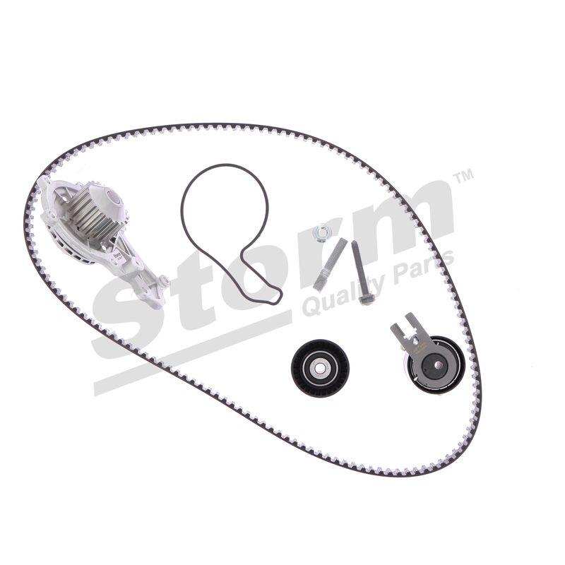 Pompe à eau + kit de courroie crantée STORM QUALITY PARTS 904487KP