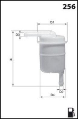 Filtre à carburant MECAFILTER ELE6016