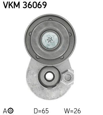 Tendeur de courroie, courroie trapézoïdale à nervures SKF VKM 36069