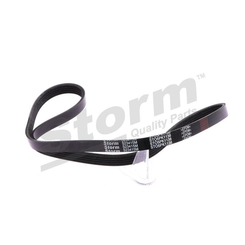 Courroie trapézoïdale à nervures STORM QUALITY PARTS STO5PK1138